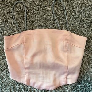 Chic Pink Bustier Top